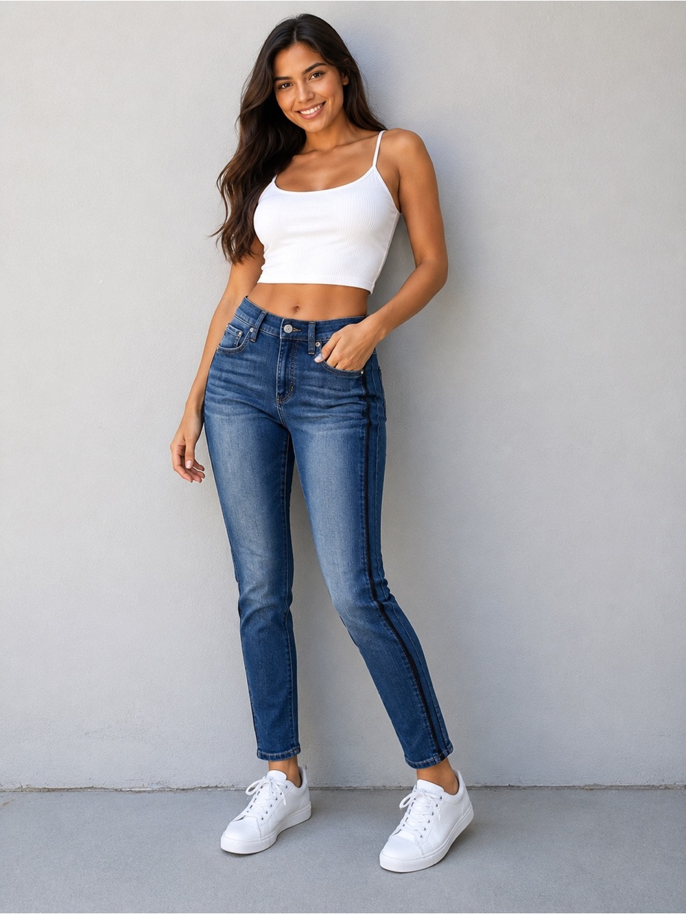 Banana Republic Slim Skinny Jeans in Dark Blue Wash